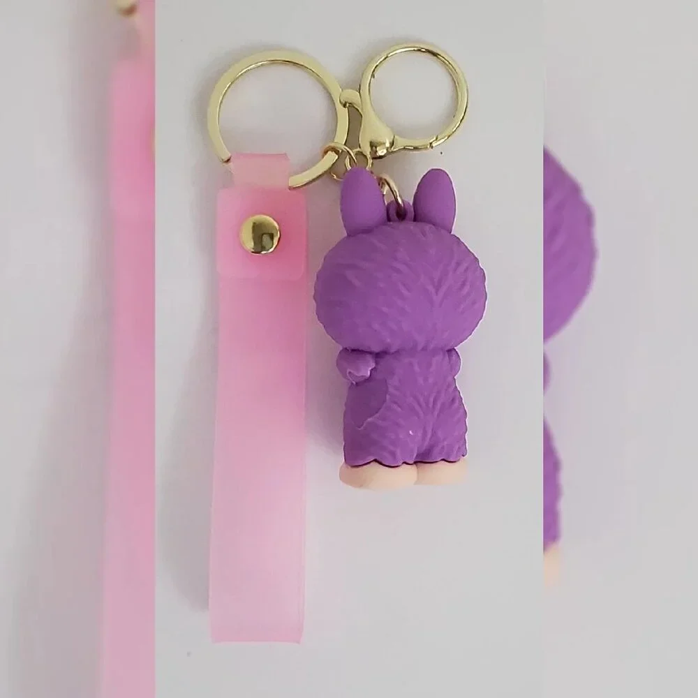 NWT LABUBU MONSTER KEY CHAIN MULTICOLOR BOOM LOGO